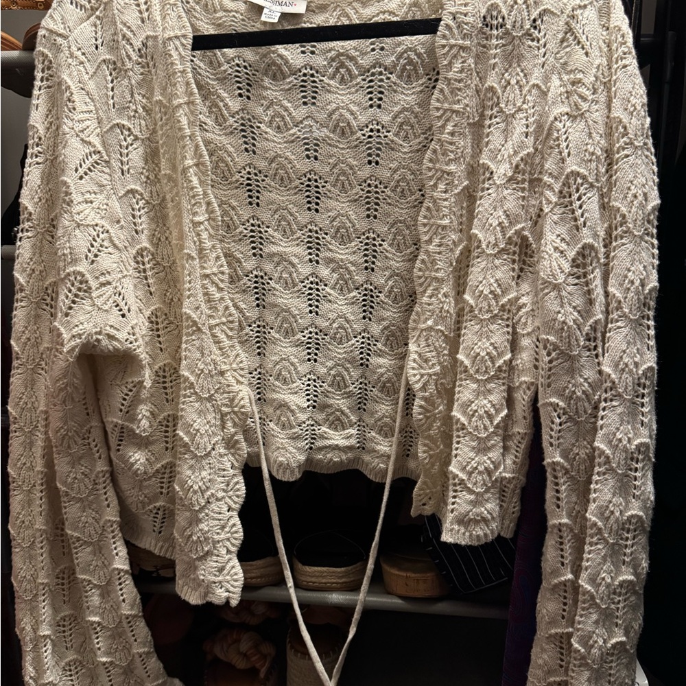 Freshman Cream Lace Cardigan